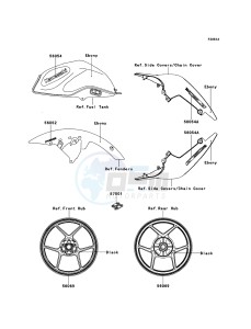 Z750R ABS ZR750PCF UF (UK FA) XX (EU ME A(FRICA) drawing Decals(Ebony)(PBF/PCF)