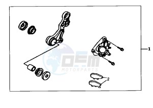 SUPER FANCY - 50 cc drawing FRONT BRAKE CALLIPER