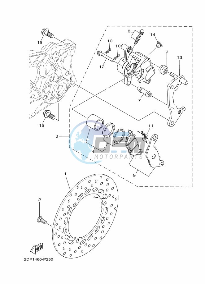 FRONT BRAKE CALIPER