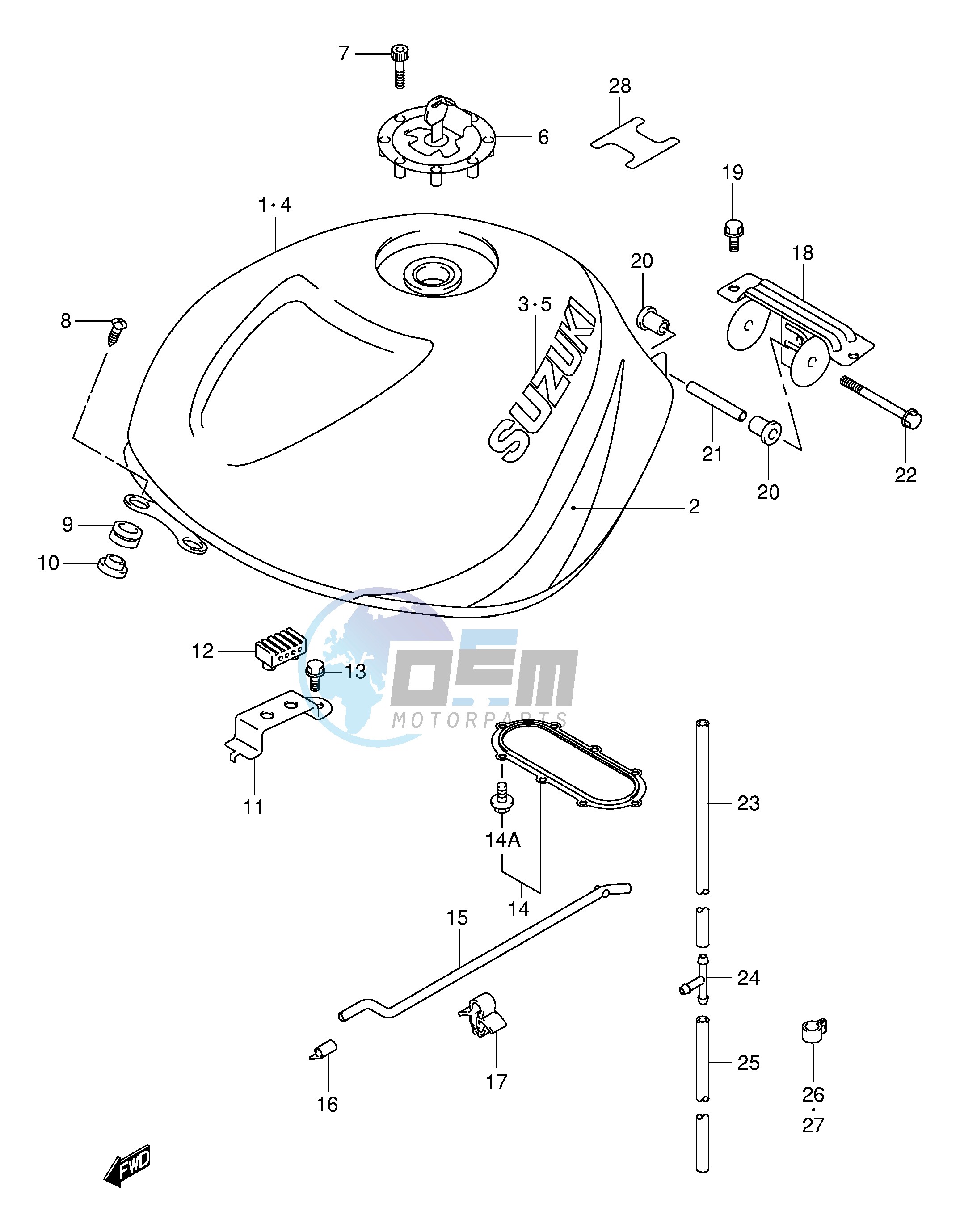 FUEL TANK (MODEL Y)