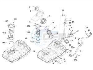 MEDLEY 150 4T IE ABS MA03M, M885M (APAC) drawing Fuel tank