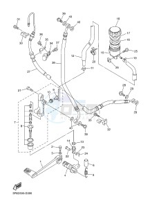 FJR1300AE FJR1300-AE (2PD1 2PD2 2PD6) drawing REAR MASTER CYLINDER