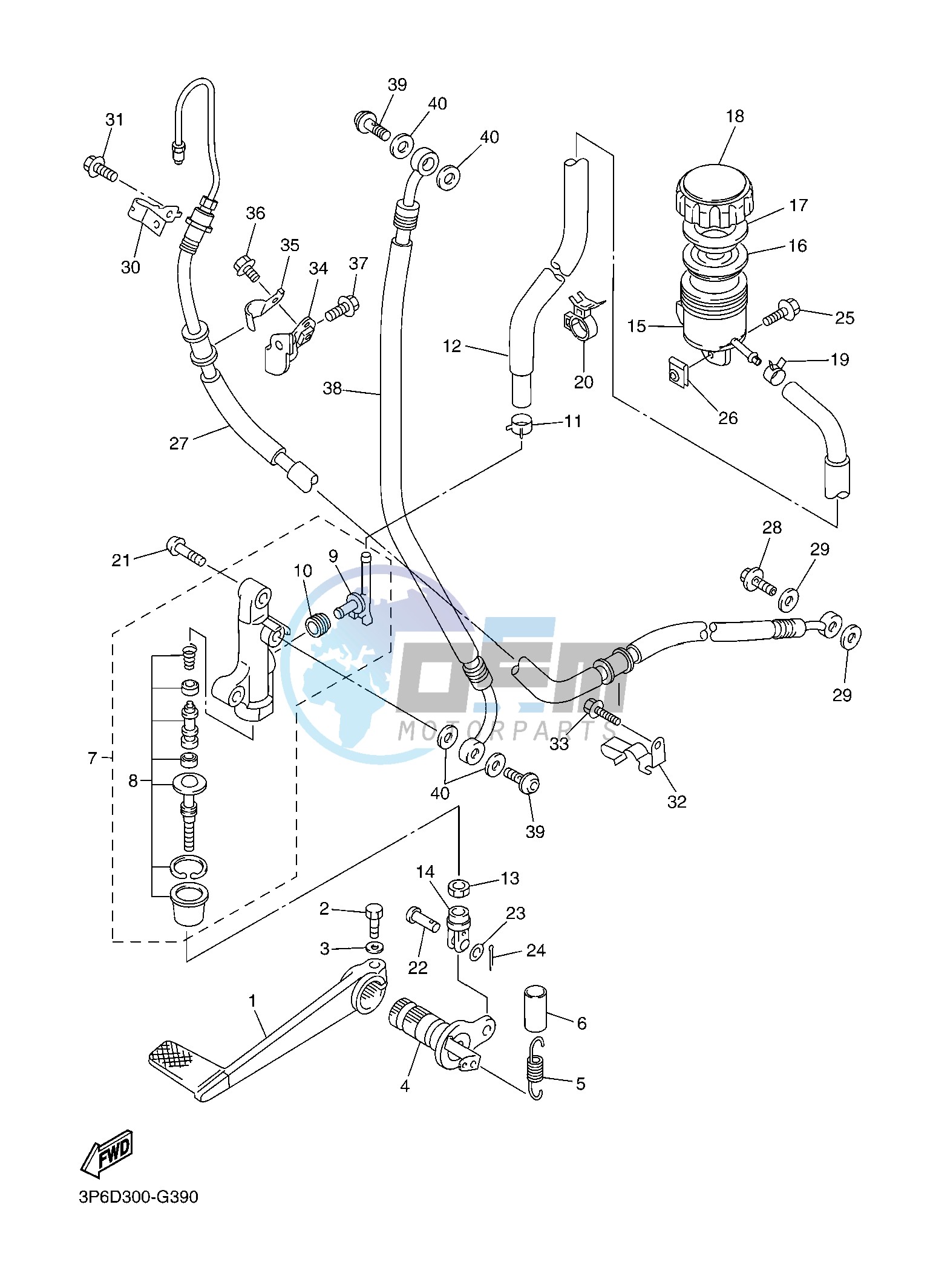 REAR MASTER CYLINDER