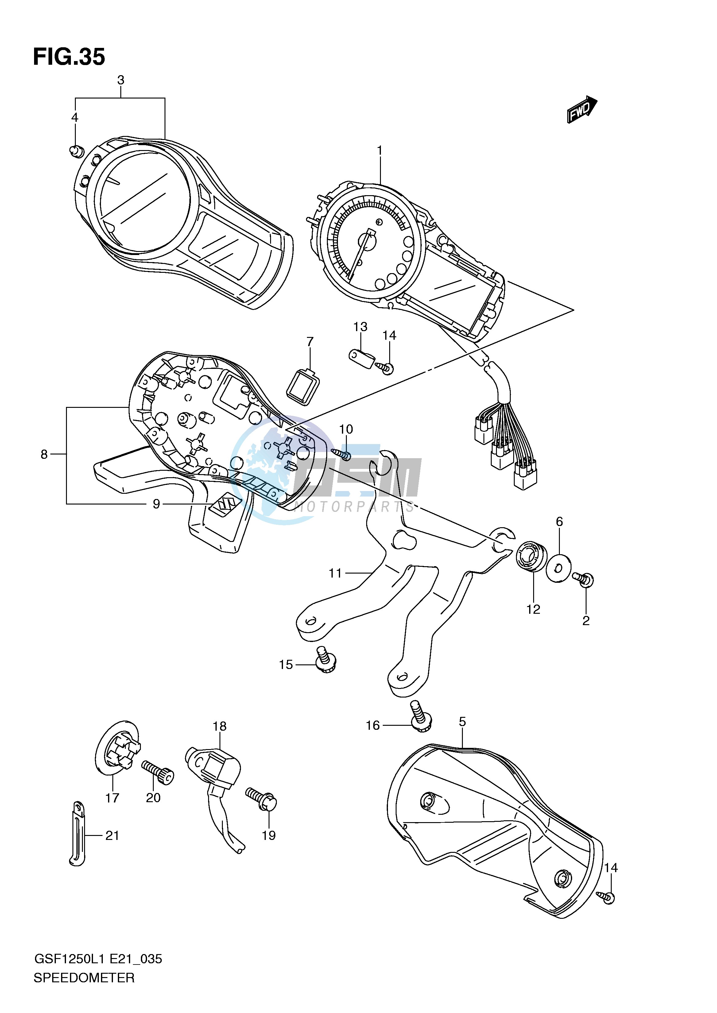 SPEEDOMETER (GSF1250AL1 E21)