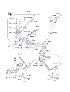 VN 2000 A [VULCAN 2000] (A6F-A7F) A6F drawing FRONT MASTER CYLINDER