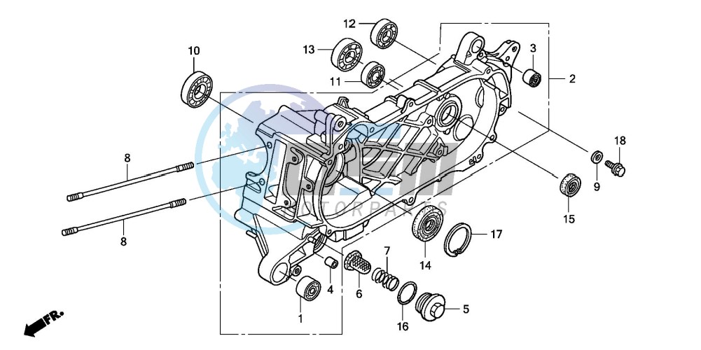 LEFT CRANKCASE