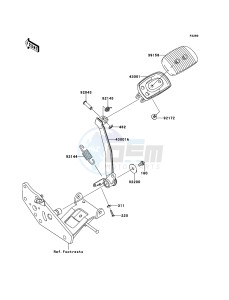 VN1700_CLASSIC_TOURER_ABS VN1700DDF GB XX (EU ME A(FRICA) drawing Brake Pedal