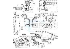 SPEEDFIGHT AQUA - 50 cc drawing CONTROLS LCD/LCDP