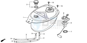 C90CW 70 drawing FUEL TANK