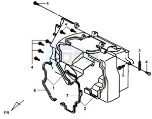 MIO 100 drawing SHROUD ASSY