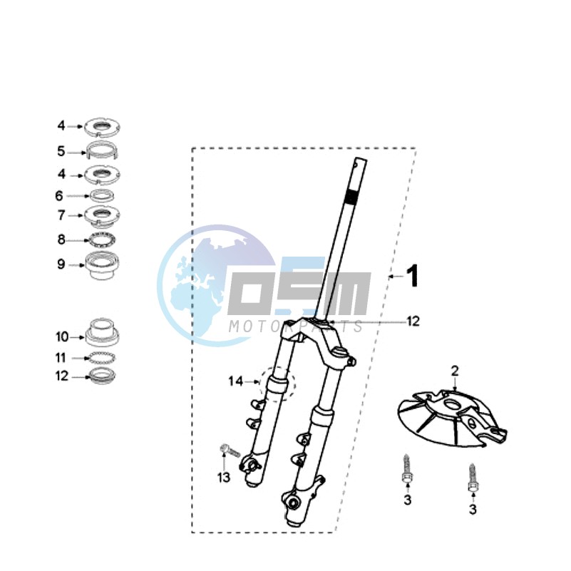 FRONT FORK / STEERINGHEAD