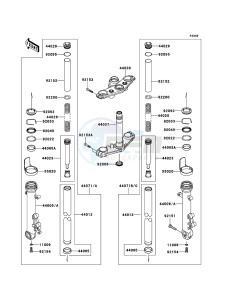 ER-6N ER650CBF GB XX (EU ME A(FRICA) drawing Front Fork