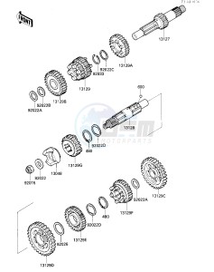 VN 700 A [LTD] (A1) [LTD] drawing TRANSMISSION