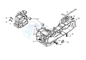 EURO MX EU2 - 150 cc drawing CRANKCASE