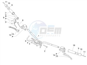 GTV 300 HPE SEI GIORNI IE E4 ABS (APAC) drawing Handlebars - Master cil.