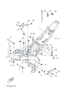 MT125A MT-125 ABS (5D7D) drawing FRAME