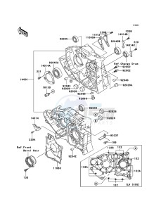 KLF300 KLF300-B18 EU GB drawing Crankcase