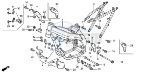 CRF450R drawing FRAME BODY (CRF450R2,3,4)