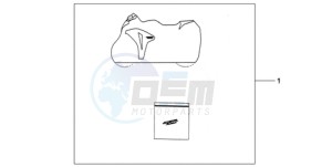 CBR1000RR9 Europe Direct - (ED / REP) drawing INDOOR CYCLE COVER