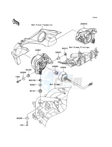 KFX450R KSF450B8F EU drawing Headlight(s)