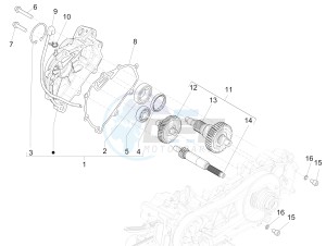 SUPER GTS 125 4T 3V IE NOABS E2-E3 (APAC) drawing Reduction unit