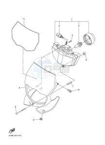 WR250F (1HC6 1HC7 1HC8) drawing HEADLIGHT