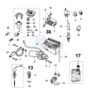 XR6 E EX drawing ELECTRIC PART