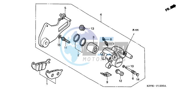 REAR BRAKE CALIPER