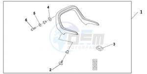 GL18009 UK - (E / AB MKH NAV) drawing SPOILER ACCENT TR