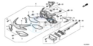 NSC110WHB drawing REAR COMBINATION LIGHT