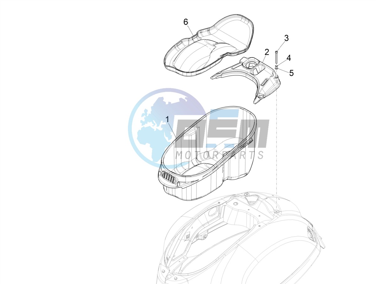 Helmet housing - Undersaddle