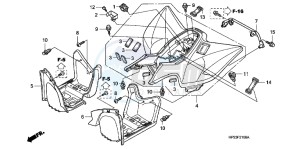 TRX90XE TRX90 Europe Direct - (ED) drawing REAR FENDER