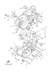 YZ250 (1SS8 1SS8) drawing CRANKCASE