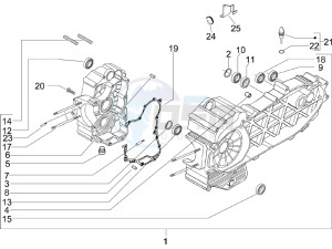 Beverly 500 ie e3 2006-2008 drawing Crankcase