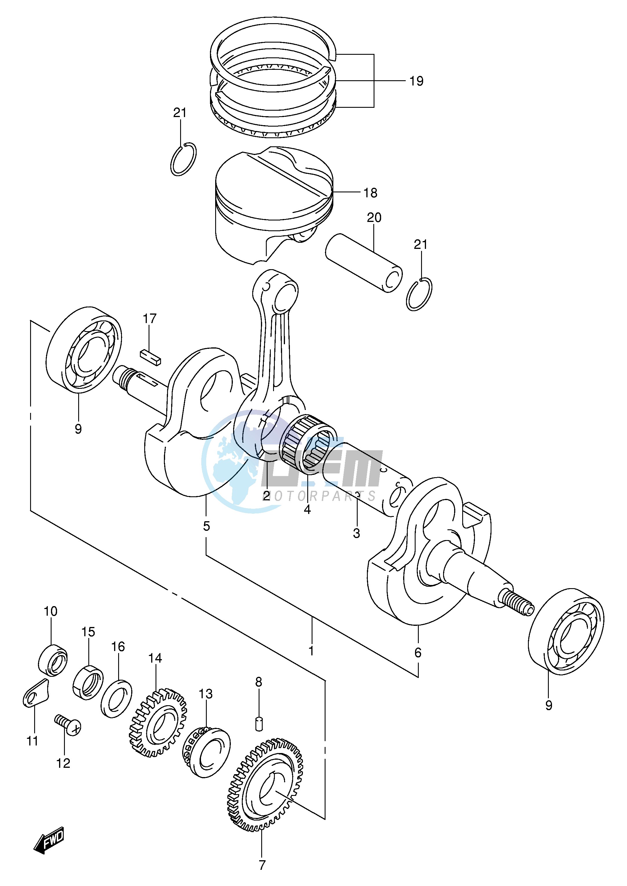 CRANKSHAFT (MODEL Y)