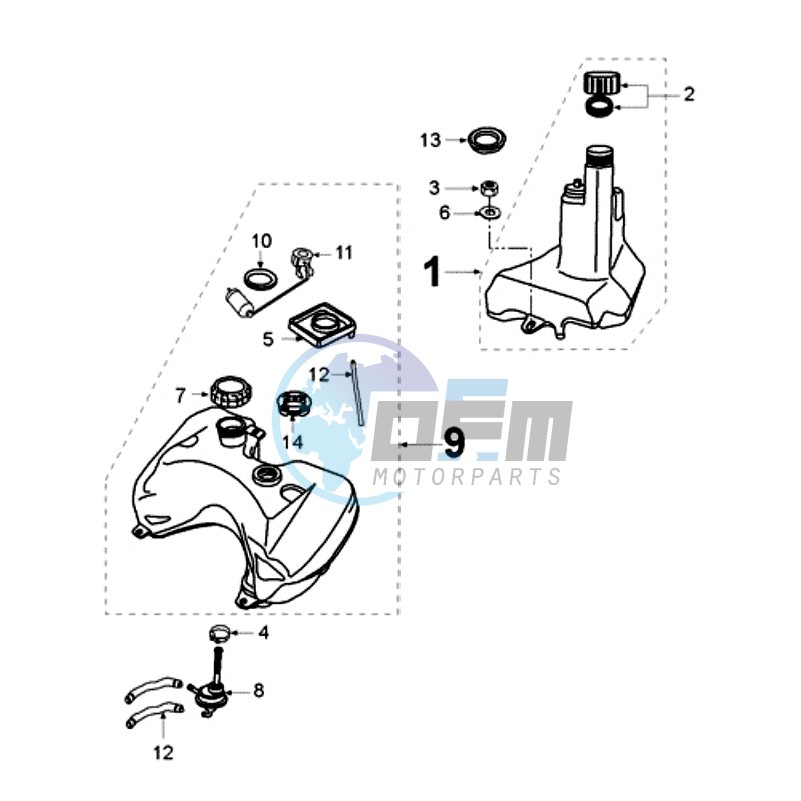 TANK AND FUEL PUMP