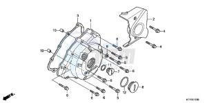 CBR125RC drawing LEFT CRANKCASE COVER