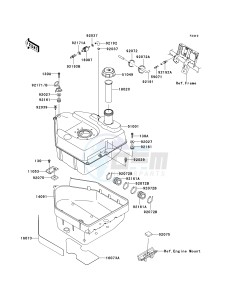 KVF 750 E [BRUTE FORCE 750 4X4I NRA OUTDOORS] (E8F-E9FA) E9FA drawing FUEL TANK