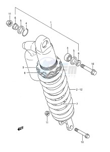 RM250 (E28) drawing SHOCK ABSORBER (MODEL K)