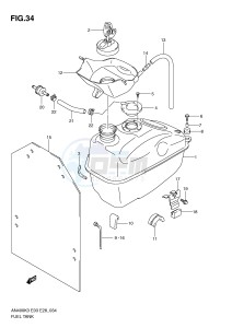 AN400 (E3-E28) Burgman drawing FUEL TANK