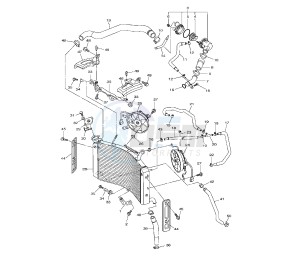 FZ8-NA 800 drawing RADIATOR AND HOSE