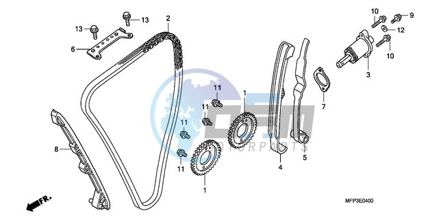 CAM CHAIN/TENSIONER