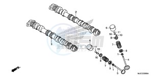 CB650FAH 2ED - (2ED) drawing CAMSHAFT/ VALVE