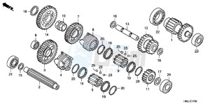 TRX500FAB drawing TRANSMISSION