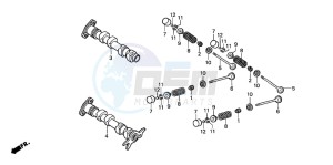 FJS600A SILVER WING drawing CAMSHAFT/VALVE