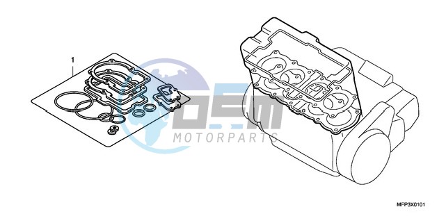 GASKET KIT A (CB13009/S9/A9/SA9)