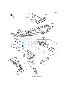 NINJA_ZX-6R ZX636EDF FR GB XX (EU ME A(FRICA) drawing Taillight(s)