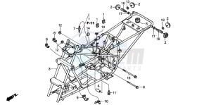 TRX90 SPORTRAX 90 drawing FRAME BODY