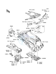 KFX450R KSF450BEF EU drawing Guard(s)