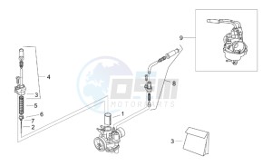 Scarabeo 50 2t (eng. Minarelli) drawing Carburettor I